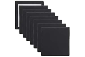 2" x 2" Black Mini Canvas Panels by Artist's Loft Necessities - Archival Quality and Acid Free Cotton Canvas for Acrylic and Oil Paints - 8 Pack