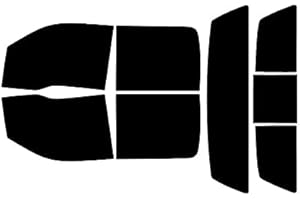 Rvinyl Window Tint Kit Compatible with Ford F-150 2009-2014 (4 Door) - Complete Precut Kit - 5%