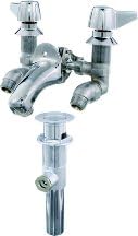 Central Brass 1178 Da 2 Handle Slant Back Lavatory Faucet