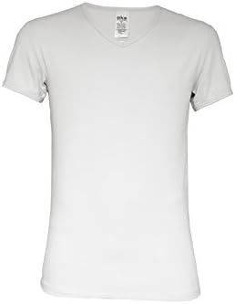 Utenos Eco Collection Organic Cotton (95%) Mens Underwear Undershirt v-Neck Shortsleeves Made in EU