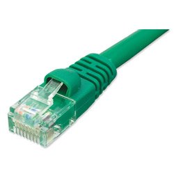Ziotek 119 7270 CAT6 Patch Cable, with Boot 10ft, Green
