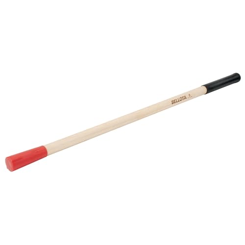 Bellota - Manico per zappa ghianda metrica 4, 37,5 x 39,5 mm, sistema antirotazione, 1 pezzo, Legno, Senza filettatura, Mano destra, NUTS, Manico
