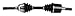 GSP NCV40053 CV Axle Shaft Assembly - Left or Right Front (Driver or Passenger Side)