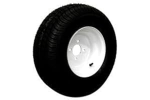 RUGGED TRAIL PRODUCTS ST205/65-10 | Trailer Tire | Solid White | Load Range C | 4 on 4" Bolt Pattern
