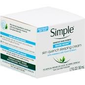 simple quench sleeping cream