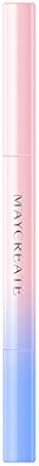 YUNIAO Dual-Headed Hard Brow Pen, Waterproof and Sweat-proof Automatic Rotating Brow Pen,Long lasting and Natural looking, not easy to fade (D)