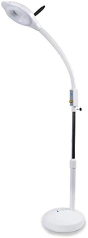 Led 16x Magnifying Floor Lamp Esthetician Light Stand Gooseneck Dimmable Energy Saving Beauty Tattoo Reading for Professional Tasks Work and Craft Sewing Salon