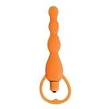 Silicone V-Î-Brâting Anal Béads with B'Ü-Llet