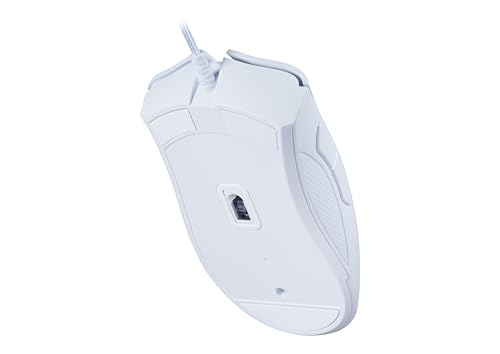 Razer DeathAdder Essential (2021) - Kabelgebundene Gaming-Maus mit Optischem Sensor mit 6400 DPI (5 programmierbare Tasten, Ergonomischer Formfaktor, 10 Millionen Klicks Lebensdauer) Weiß thumbnail 3