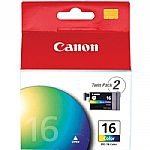 Inkjet, BCI16, Color, Selphy DS-180, 700, 810 PIXMA iP90, BCI-16 - 2 ctgs per box