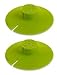 Epoca Silicone Tea Bag Buddy and Cup Cover Lid, 2-Pack, Green