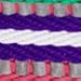 Blueberry Pet Safety Dog Collar with Dual D-Rings | 3M Reflective Multi-Colored Adjustable Collar in Pink, Emerald and Orchid | Soft Nylon Dog Collar for Active Medium Dogs