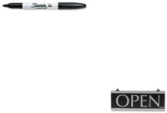 KITSAN30001USS4246 - Value Kit - Headline Signs Century Series Reversible Open/Closed Sign (USS4246) and Sharpie Permanent Marker (SAN30001)