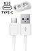 OEM Adaptive Fast Charger for Galaxy Book 12-inch 15W with certified USB Type-C Data and Charging Cable. (WHITE / 3.3FT / 1M Cable)
