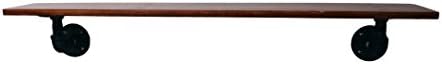 Turnbull FarmsTM Reclaimed Wood and Pipe Shelf (20", English Chestnut) - Multiple Sizes/Colors