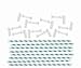 We R Memory Keepers 0633356713579 Board & Punch-Pinwheel Straws-Aqua (10 Piece)