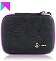 SHBC Essential Oil Carrying Case-Hard Shell Case Waterproof Durable Zipper- Holds 10 Roller Bottles Suitable for 5ml, 10ml and 15ml-Perfect for Young Living doterra Storage Case Purple Travel Bag