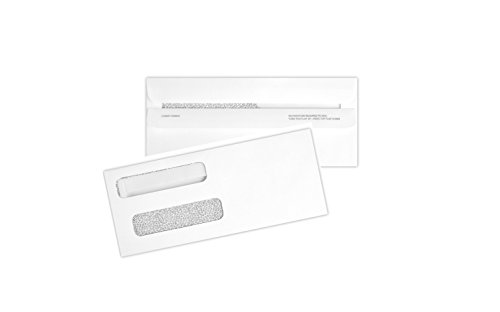 500 Double Window Check Envelopes Self Seal with Security Tint Works with all Software