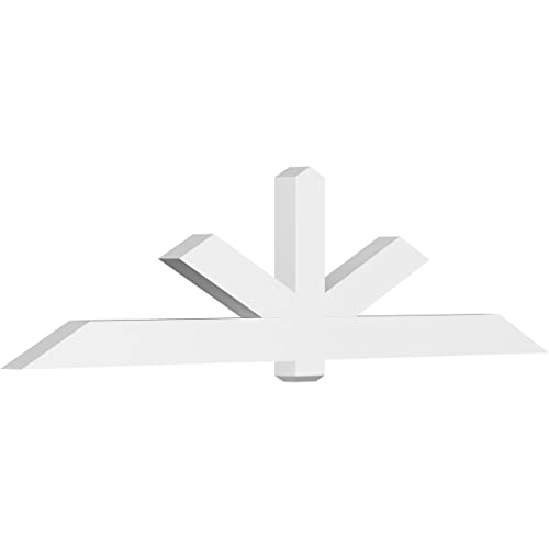Ekena Millwork GBP108X27X0406KEN00 Kennewick Architectural Grade PVC Gable Brac…