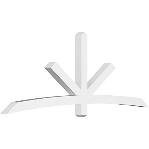 Ekena Millwork GBP096X36X0404ALB00 Alberta Architectural Grade PVC Gable Bracke…