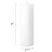 Simply Soson 3x8 inch White Pillar Candles Set of 3, Smooth Texture, Unscented White Candles, Dripless Candles, 3 inch Pillar Candles Ideal as Wedding, Parties, Spas, Dinner, Home Decoration, Church