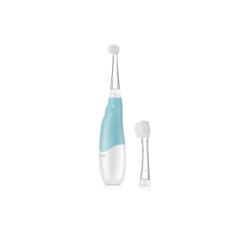 Papablic BabyHandy 2-Stage Sonic Electric Toothbrush for Babies and Toddlers Ages 0-3 Years