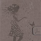 iPad Mini 2 Mini 3 Case, LittleMax(TM) Lightweight PU Leather Flip Stand Embossed Bird & Butterfly & Girl Case Smart Cover with Auto Wake/Sleep for Apple iPad Mini 3/2/1 -#3 Gray