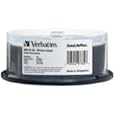 Verbatim Blu-ray Dual Layer BD-R DL Inkjet Printable Disc - 50GB - 120mm Standard - 25 Pack Spindle - 97334