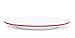Enamelware Dinner Plate, 10.25 inch, Vintage White/Red (Single)