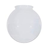 KOR K21815 6-Inch White Glass Globe Lamp Shade