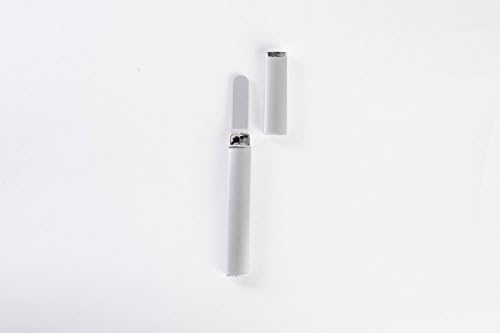 Best Glass Nail File for Women, Protective Travel Case, Professional Salon Fingernail Clear Files Supplies for Pretty Manicure, Great for Natural, Gel Nails~Silver~