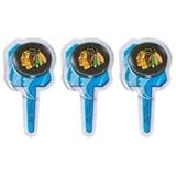 12 Chicago Blackhawks Cupcake Picks HOCKEY NHL Team