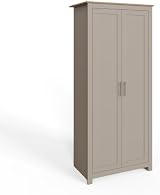 GFW Lancaster 3 Piece Bedroom Set Grey Bedside Cabinet Chest Of Drawers Wardrobe view 2