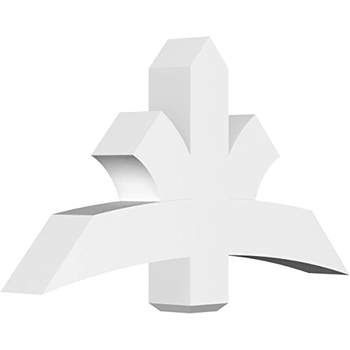 Ekena Millwork GBP048X26X0606DAV00 Davenport Architectural Grade PVC Gable Brac…