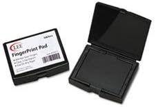 (6 Pack Value Bundle) LEE03027 Inkless Fingerprint Pad, 2 1/4 x 1 3/4, Black