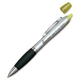 Highlighter/Pen Combo, Med/Ballpoint, Chisel Tip, 2/PK,YW, Sold as 1 Package, 2 Each per Package