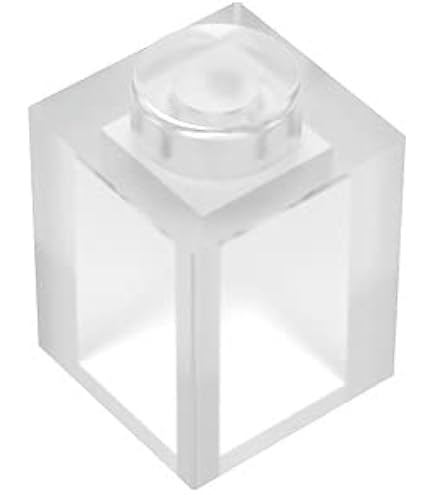 TTEHGB 100 Briques Rondes Transparentes Bleu Clair 1x1 – Compatibles Avec Les Grandes Marques De Construction
