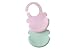 ARRNEW Set of 2 Super Light Silicone Baby Bibs | Unisex Waterproof | BPA Free Bib for Baby Girl and Baby Boy | Great Baby Gifts (Pink&Mint)