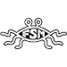 FSM Flying Spaghetti Monster Plastic Auto Emblem - [Silver][5 1/2'' x 2 1/2'']
