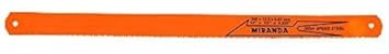 MIRANDA HSS Hand Hacksaw Steel Blades (300 X 12.5 X 0.63 mm, Orange) - Pack of 10 Pcs