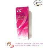 12 X Berina Permanent Hair Dye Color Cream A24 Magenta