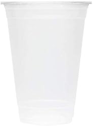Karat C1011 Vasos Modernos de PP Translúcidos de 500 cc de 16 oz (Caja de 2000)