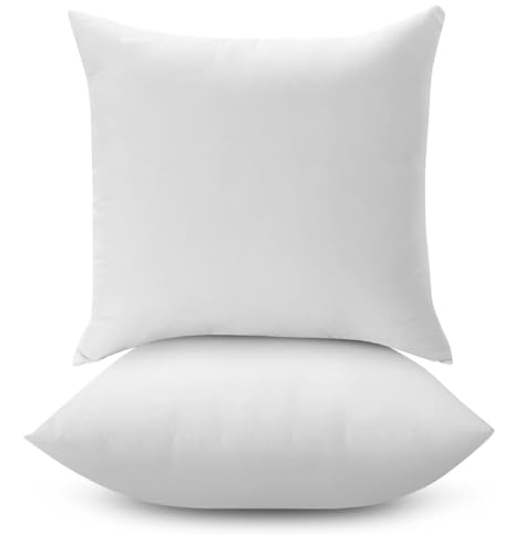 Dreamliner Sirri 50x50cm Cushion Filler/Pillow Insert, Down Alternative Filling, Hypoallergenic, Soft & Comfortable, Easycare, Peached Microfibre Fabric, Breathable, Perfect Back Support