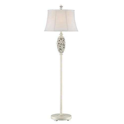 Starfish Floor Lamp 64" High White Nautical Coastal Beachfront Decor