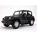 Welly Jeep Wrangler Rubicon 4.25 Inch Diecast Model Toy Car Black