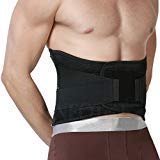 Neotech Care Back Brace - Lumbar Support Belt - Wide Protection, Adjustable Compression & Breathable - for Gym, Posture, Lifting, Work, Pain Relief - Black - Size XXXL