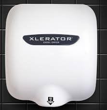 XLERATOR XL-W Automatic High Speed Hand Dryer with White Cover, 12.5 A, 110/120 V