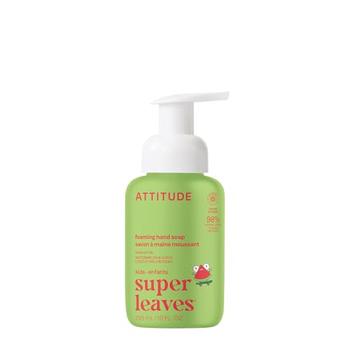 ATTITUDE Foaming Hand Soap for Kids, EWG Verified, Dermatologi... 21kkwc4g5sL