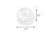 6-Pack Small Wall Door Stops, Self adhesive Clear Door Knob Bumpers. 0.5 inch thick - 0.9 inch diameter.