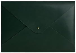 Paperthinks 9 x 13-Inches Shiny Deep Olive Recycled Leather File Folder (PT00915)